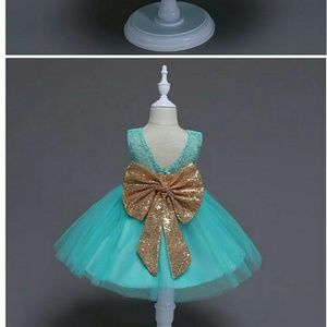 Girls Lace Long Dress with sweet flower